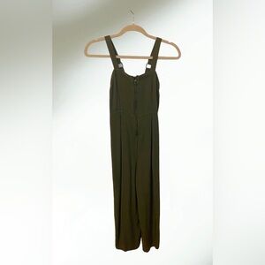 Art Class Hunter Green Romper Overalls Size Medium (7/8)